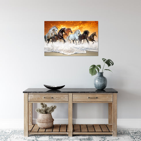 Wandbilder Wohnzimmer XXL Pferde Moderne Bilder Tiere